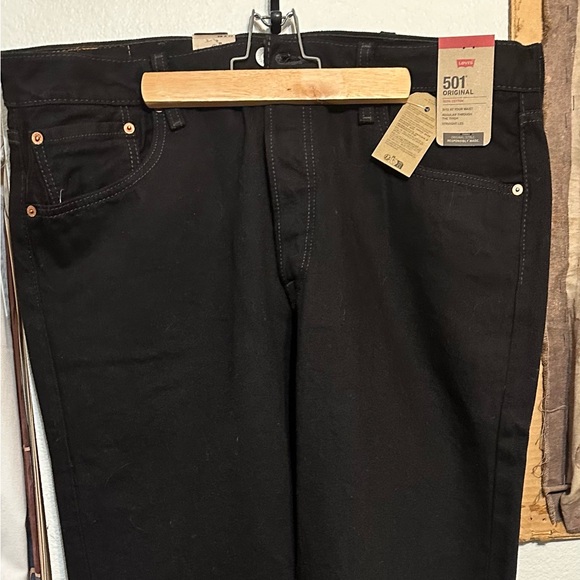 Black Levi 501 Men Jeans - Picture 1 of 4